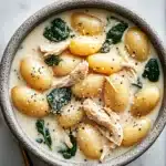 Chicken Soup Crockpot Recipes for Cozy Comfort (23 Ideas) 9 Crispy golden potato wedges in a white bowl with herbs and creamy dipping sauce on a rustic slate background