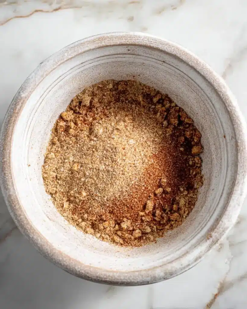 Slow Cooker Country Style Ribs – Tender & Flavorful Comfort Food 11 Dry BBQ spice rub mixture in a ceramic bowl on a light surface