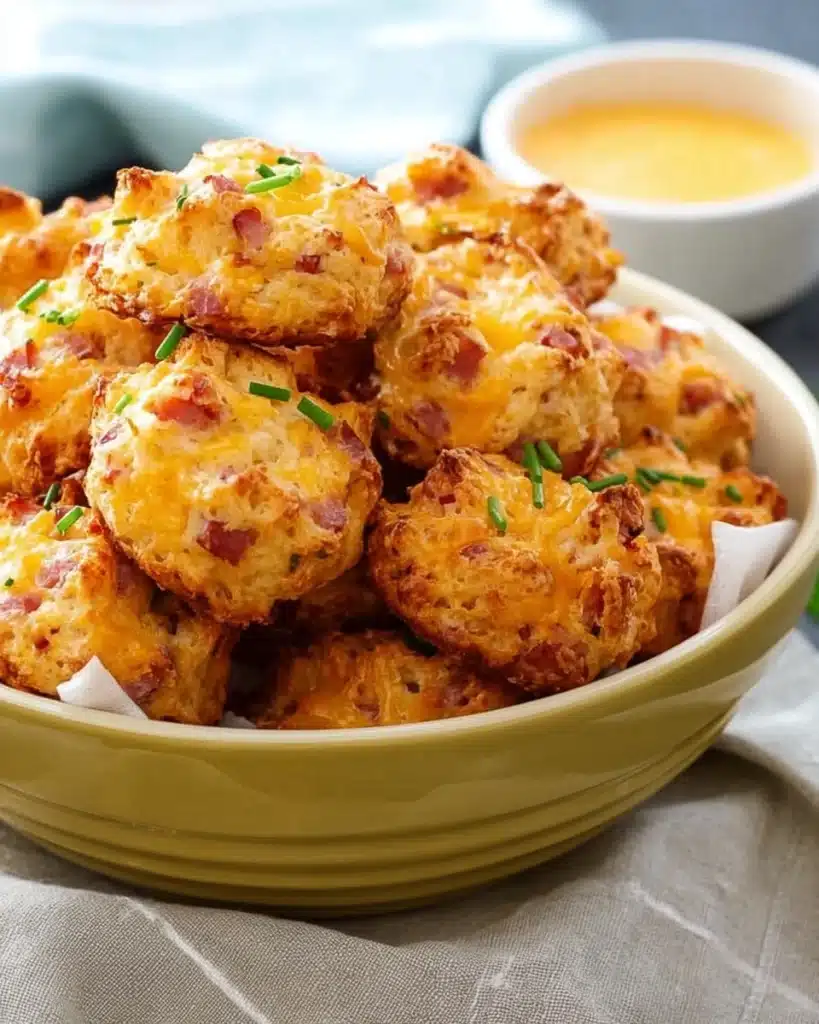 Thanksgiving Appetizers Everyone Will Love | Easy Holiday Recipes 10 Ham and cheese biscuit bites with chives Thanksgiving appetizer