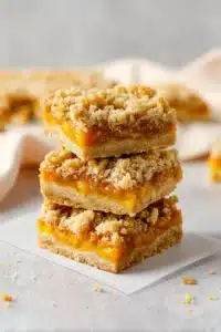 Mango Crumb Bars with buttery crumb topping and juicy mango filling
